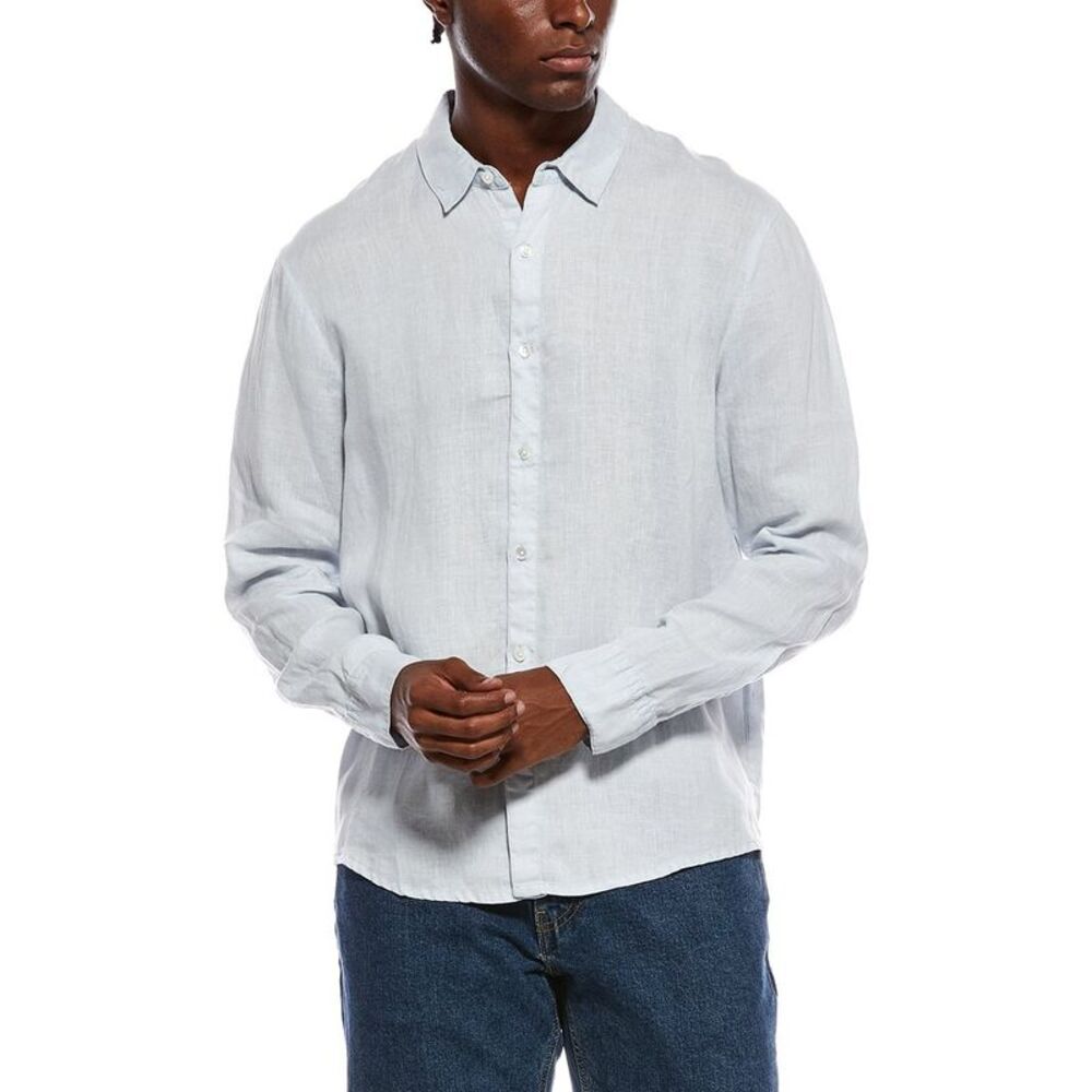 James Perse Mens  Classic Linen Shirt